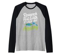 Flat Earth Believer and Alternative Science Skeptic Tee Raglan Baseball Tee