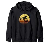 Flat Earth Conspiracy Theory Retro Earth Day Ice Wall Plane Zip Hoodie