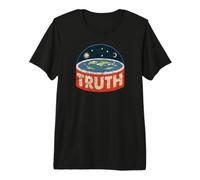 Flat Earth Conspiracy Theory Society Flat Earth Vintage Premium T-Shirt