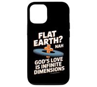 Flat Earth Nah Gods Love Is Infinite Dimensions Christian Case for iPhone 12/12 Pro
