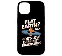 Flat Earth Nah Gods Love Is Infinite Dimensions Christian Case for iPhone 13