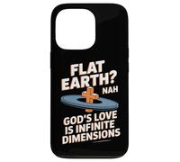 Flat Earth Nah Gods Love Is Infinite Dimensions Christian Case for iPhone 13 Pro