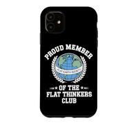 Flat Earth Satire Funny Conspiracy and Parody Science Jokes Case for iPhone 11