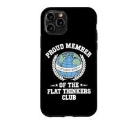 Flat Earth Satire Funny Conspiracy and Parody Science Jokes Case for iPhone 11 Pro