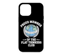 Flat Earth Satire Funny Conspiracy and Parody Science Jokes Case for iPhone 12 Pro Max