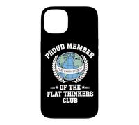 Flat Earth Satire Funny Conspiracy and Parody Science Jokes Case for iPhone 13