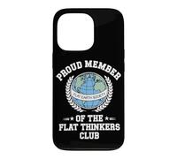 Flat Earth Satire Funny Conspiracy and Parody Science Jokes Case for iPhone 13 Pro