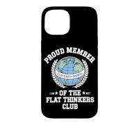 Flat Earth Satire Funny Conspiracy and Parody Science Jokes Case for iPhone 15