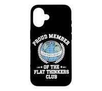Flat Earth Satire Funny Conspiracy and Parody Science Jokes Case for iPhone 16