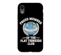 Flat Earth Satire Funny Conspiracy and Parody Science Jokes Case for iPhone XR