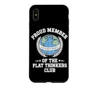 Flat Earth Satire Funny Conspiracy and Parody Science Jokes Case for iPhone XS Max