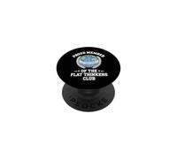 Flat Earth Satire Funny Conspiracy and Parody Science Jokes PopSockets Adhesive PopGrip