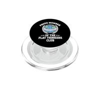 Flat Earth Satire Funny Conspiracy and Parody Science Jokes PopSockets PopGrip for MagSafe