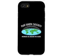 Flat Earth Society All Members Globe Shirt Funny Motto Gift Case for iPhone SE (2020) / 7/8