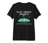 Flat Earth Society Conspiracy Premium T-Shirt
