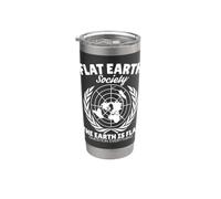 Flat Earth Society Conspiracy Theory Science Stainless Steel Insulated Tumbler