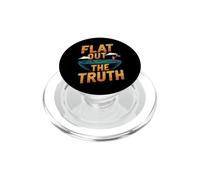 Flat Earth Society Flat Earther - Flat Out The Truth PopSockets PopGrip for MagSafe