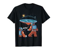 Flat Earth Society Funny Moon Landing Flat Earth WTF Space T-Shirt