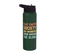 Flat Earth Society has Members from Around the Globe Stainless Steel Insulated Water Bottle