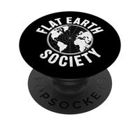 Flat Earth Society T apparel Conspiracy Theory Earther PopSockets Adhesive PopGrip