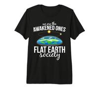 Flat Earth Society T Shirt Awakened Ones for Men Women Gift Premium T-Shirt