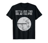 Flat Earth Solar Eclipse Moon Funny Conspiracy Theory Gift T-Shirt