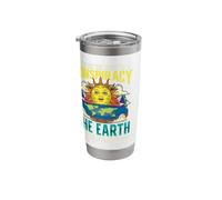 Flat Earth Theory Flat Earth Army Flat Earth Society Stainless Steel Insulated Tumbler