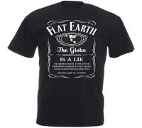 Flat Earth Theory The is A Lie Conspiracy Theories Lies T-Shirt Black S