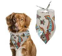 Flat Earth Theory with Turtle And Three Elephants Dog Bandanas Puppy Cat Kerchief Scarf Pet Triangle Bandana for Christmas