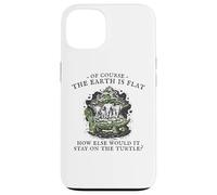 Flat Earth Turtle Elephants World Disc, Funny Science Astro Case for iPhone 13