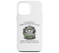Flat Earth Turtle Elephants World Disc, Funny Science Astro Case for iPhone 13 Pro Max