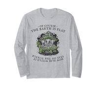 Flat Earth Turtle Elephants World Disc Society Men Woman Long Sleeve T-Shirt