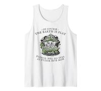 Flat Earth Turtle Elephants World Disc Society Men Woman Tank Top