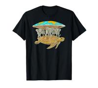 Flat Earth World Turtle T Shirt Turtle Men Women Gift T-Shirt