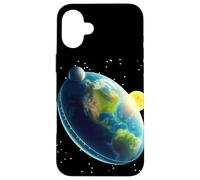 Flat Earths Globe World Case for iPhone 16 Plus