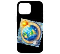 Flat Earths Globe World Case for iPhone 16 Pro Max