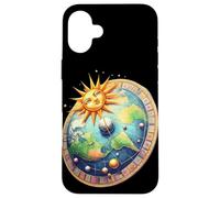 Flat EarthsGlobe World Case for iPhone 16 Plus