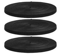 Flat Elastic Band 11 Yards for Sewing Black 0.6cm Wide 3pcs