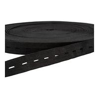 Flat elastic for sewing 15~25mm Button Hole for,Strap, Mask Making, Dressmaking, Accessories, Altering, Fitting, DIY Craft by(Black,1.5cmx5Metre)