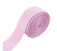 Flat Elastic Wide Bands 2/5/10M 38mm Colored Elastic Bands Thicken Rubber Ribbon for Clothes Dress Pants Belt Band DIY Crafts Sewing Accessories(Pink,2METERS_38MM)