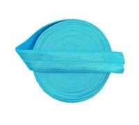 Flat Elastic Wide Bands, Sewing Elastic Flat Band, Fold Over Elastic Band 15mm Width 5 Yards Length Multicolor for Sewing Crafting DIY(Turquoise)