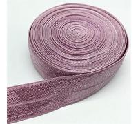 Flat Elastic Wide Bands, Sewing Elastic Flat Band, Spandex Elastic Band 15mm 20mm 25mm Width 2yards 5yards Length Multicolor(Mauve 25mm,2yards)