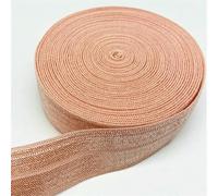 Flat Elastic Wide Bands, Sewing Elastic Flat Band, Spandex Elastic Band 15mm 20mm 25mm Width 2yards 5yards Length Multicolor(Light pink 15mm,5yards)