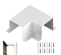 Flat Elbow | Metal Decorative 90 Degree Parts - Air Conditioner Line Flat Elbow - for Split Heat Pumps Pipe Duct System Plumbing Outdoor Garden Yard Garage