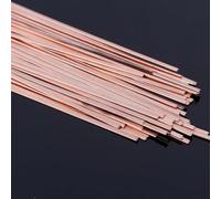 Flat Electrode Soldering Rods 20pcs 25cm Made of Phosphor Copper for Copper Pipe and Cooling Unit Repairs