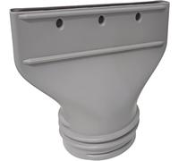 Flat Exhaust Hose Adapter for Air Conditioners Suitable for Roof Water Pipe Connections Ideal for Ventilation in Living Rooms Bedrooms Robust ABS Plastic Simple Without (Grey, 23 x 26 cm)