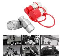 Flat Face Connectors for BSP Hydraulics with ISO 16028 Compliance and Easy Clean Features (NPT 3-8")