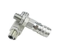 Flat Face Coupler 2 Pcs Hydraulic Quick Connect Compatible with Bobcat Skid Steer Loaders Compatible with John Deere Front Loader 210 244 Skid Steer 240 250 313 315 Backhoe 110 210 310