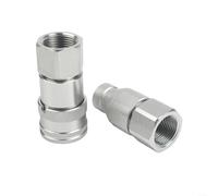 Flat Face Hydraulic Coupler 1/2" for bsp Male Female Kit - Quick Disconnect Coupling for Agricultural Vehicle Equipment 250 Bar((G1))