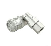 Flat Face Hydraulic Coupler for bsp No Spillage 1/4in Flat Face